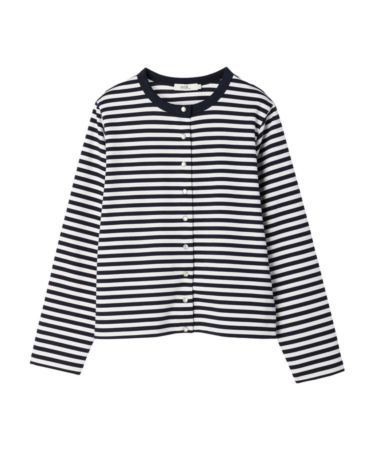 earth music&ecology「パールスナップボタンカーディガン」|カーディガン|