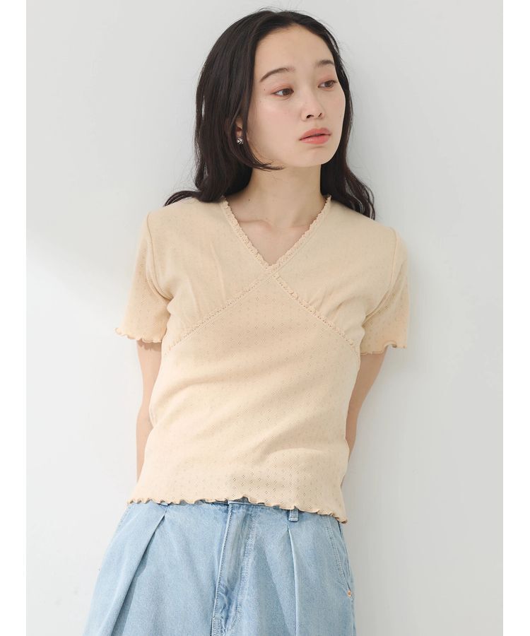 earth music&ecology「フロントチビレースプルオーバー」|Tシャツ・カットソー|