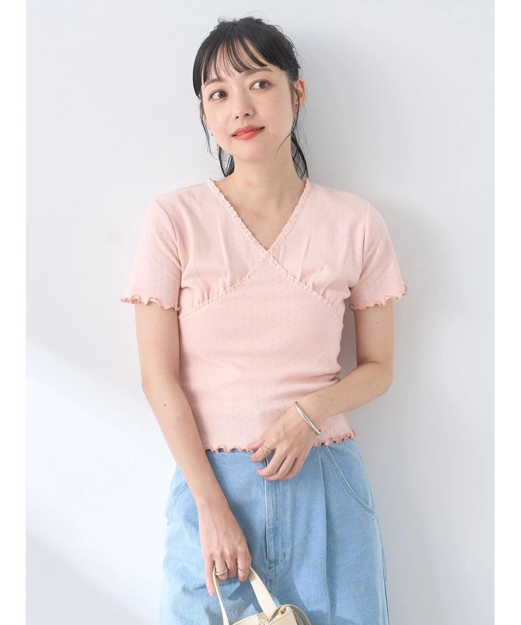 earth music&ecology「フロントチビレースプルオーバー」|Tシャツ・カットソー|