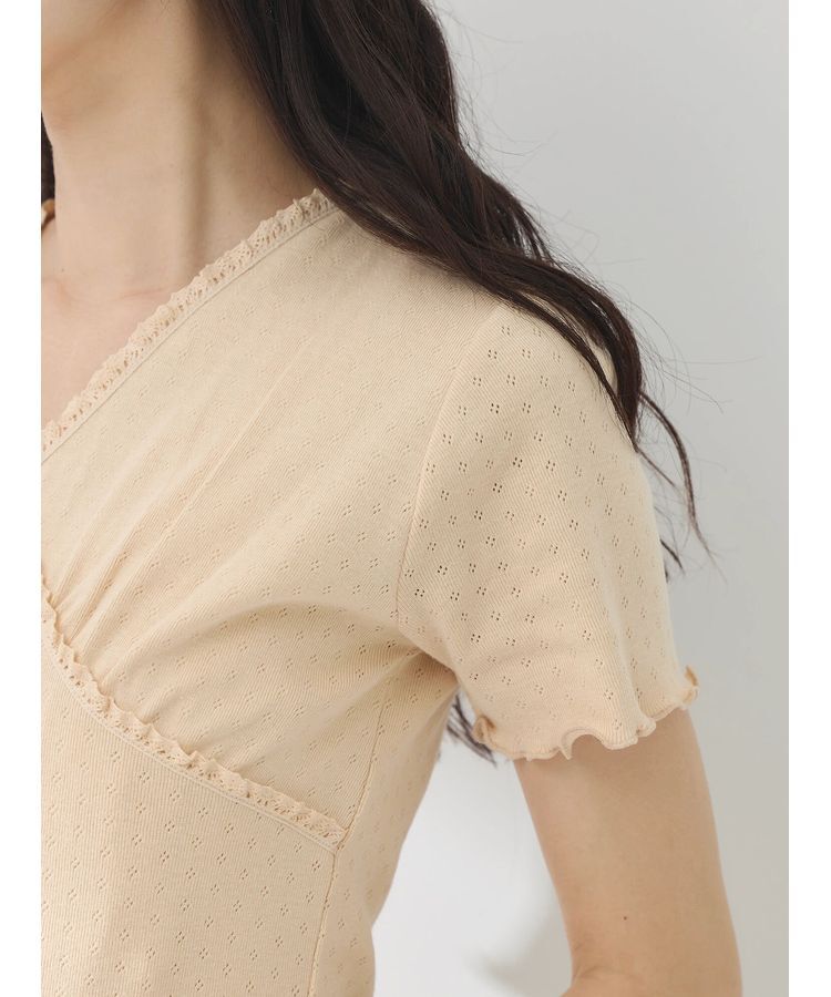 earth music&ecology「フロントチビレースプルオーバー」|Tシャツ・カットソー|