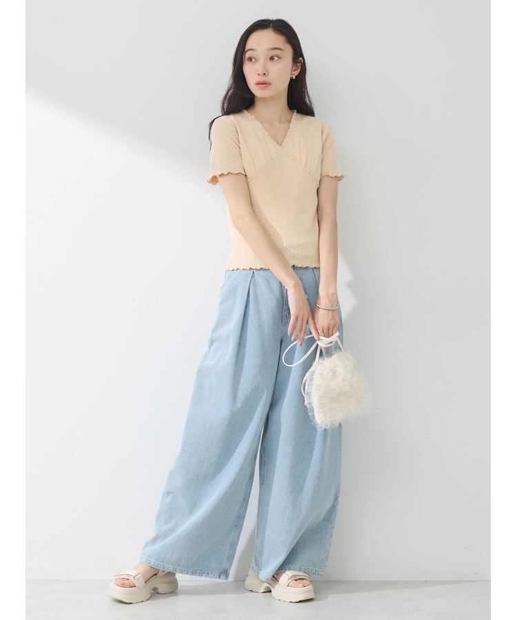 earth music&ecology「フロントチビレースプルオーバー」|Tシャツ・カットソー|