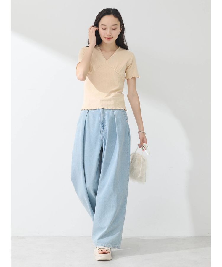 earth music&ecology「フロントチビレースプルオーバー」|Tシャツ・カットソー|