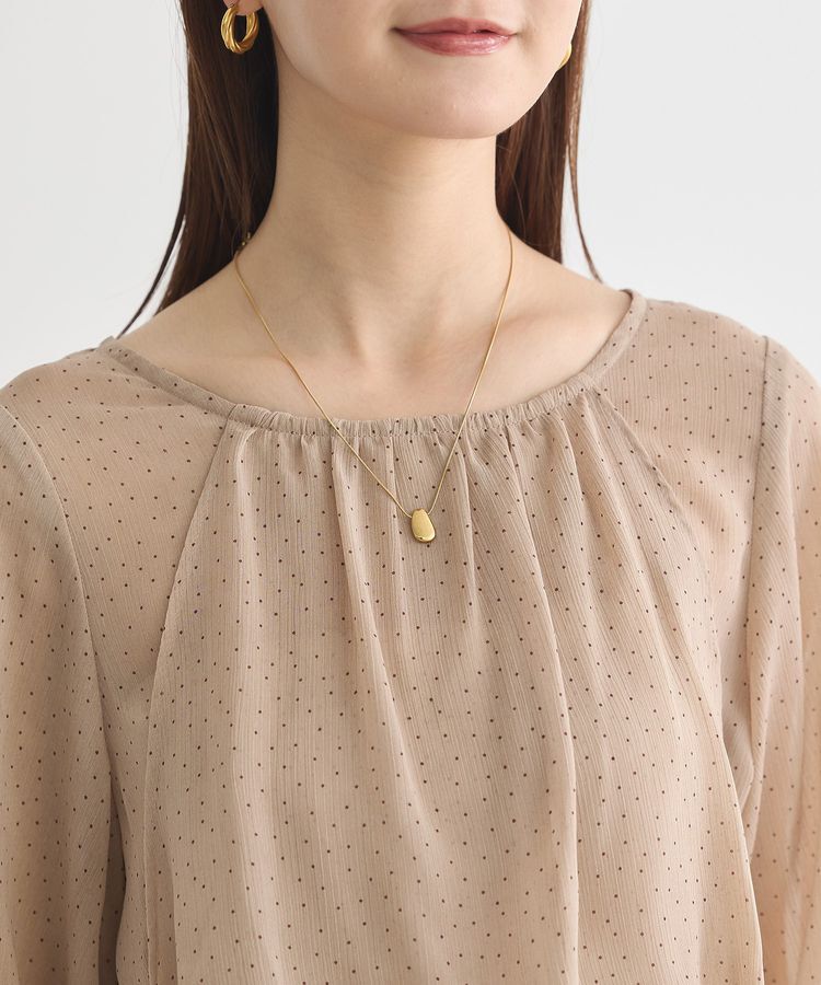 earth music&ecology「レイヤードライクドット柄ブラウス」|シャツ・ブラウス|