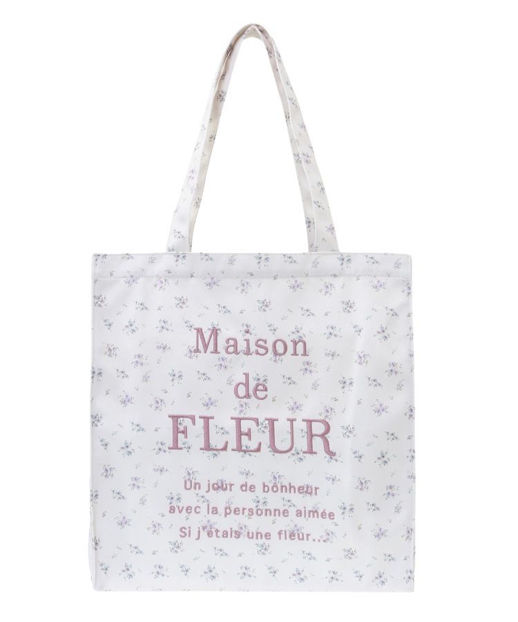 Maison de FLEUR「フラワープリントスクエアトートバッグ」|トートバッグ|