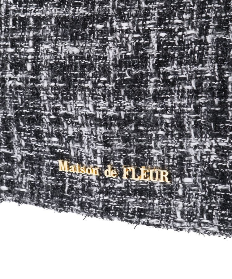Maison de FLEUR「EC限定ツイードフリルスクエアトートSバッグ」|トートバッグ|