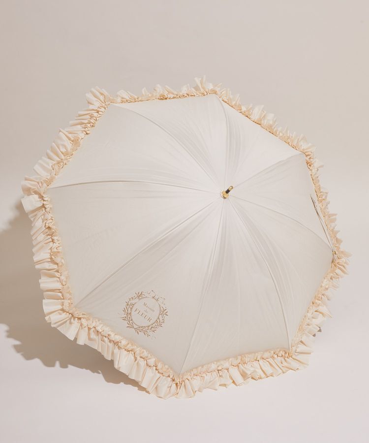 Maison de FLEUR「遮光&UV CUT フリル傘」|傘|