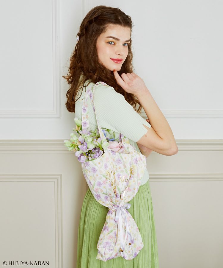 Maison de FLEUR「日比谷花壇コラボ ポケッタブルトート」|トートバッグ|