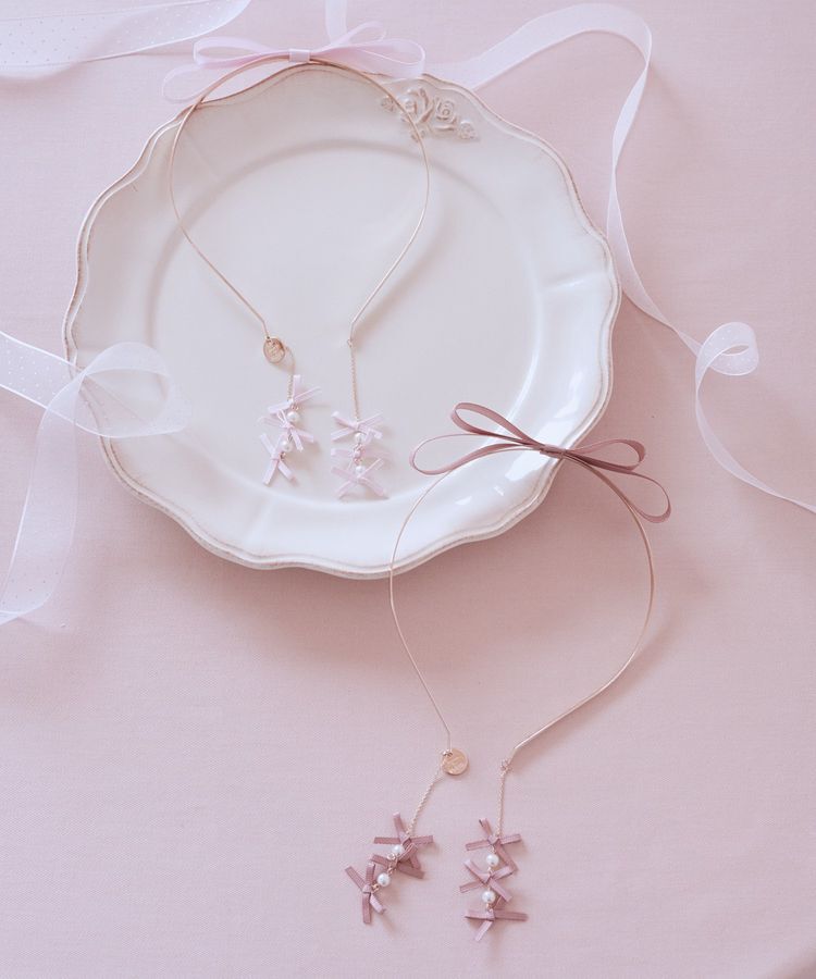 Maison de FLEUR「ピンクマニアグログランリボンカチューシャ」|その他|