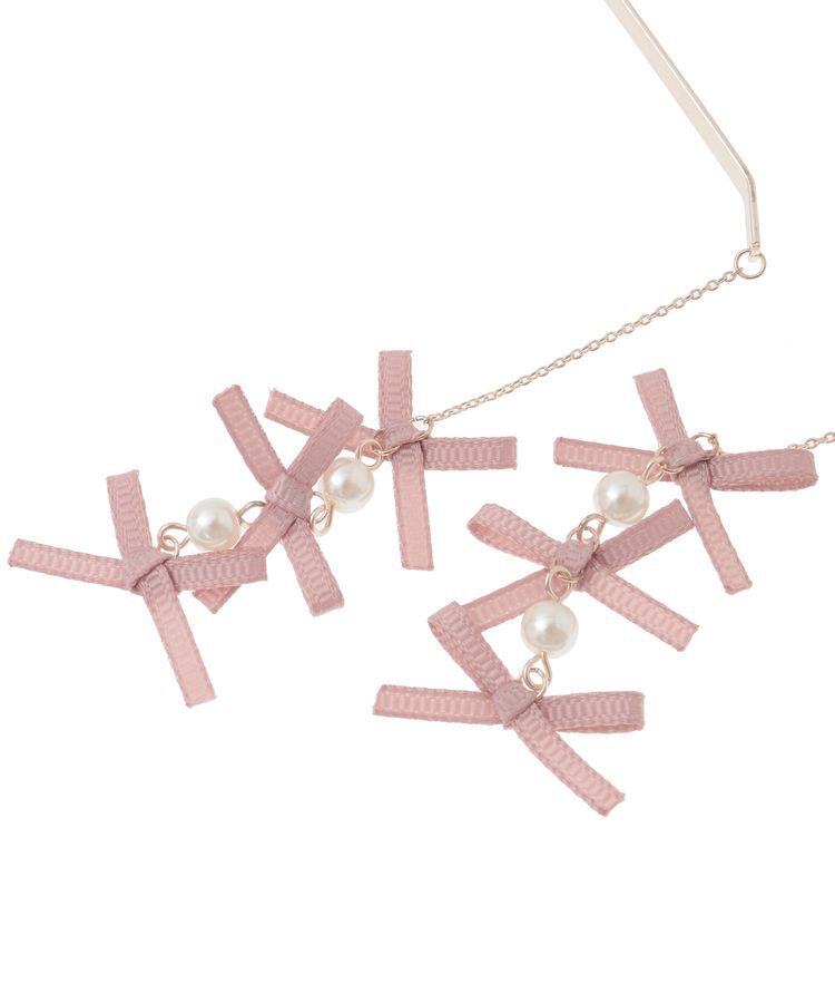 Maison de FLEUR「ピンクマニアグログランリボンカチューシャ」|その他|