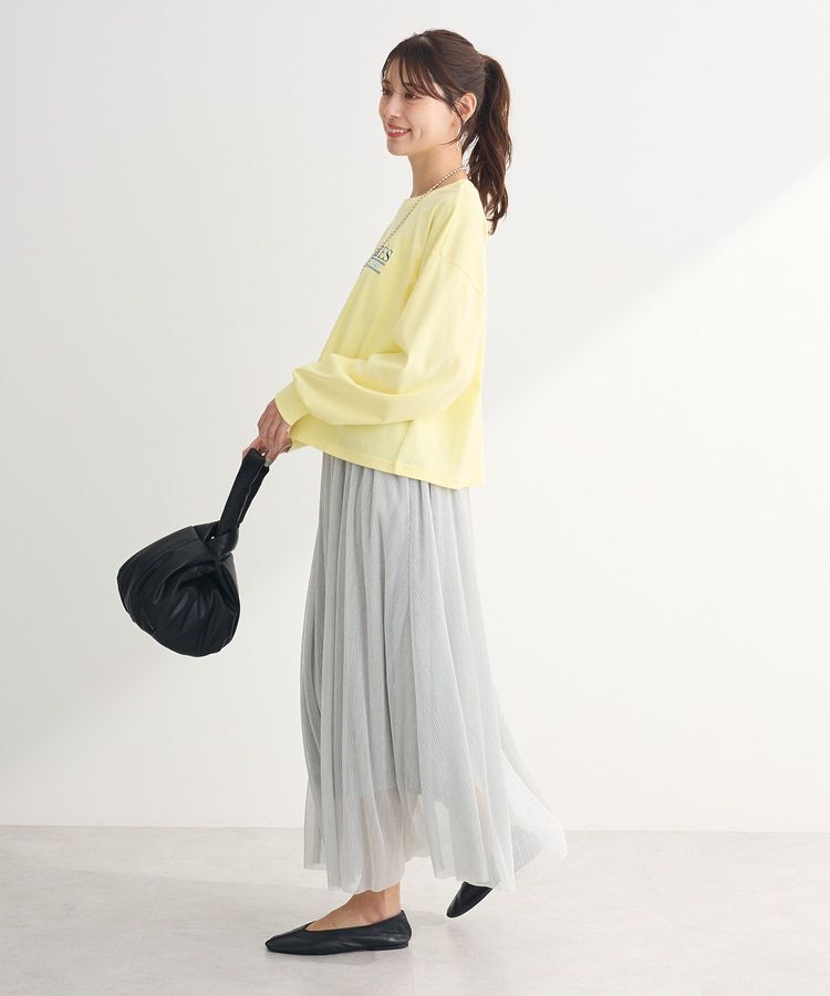 Green Parks「・ELENCARE DUE ラメプリーツスカート」|フレア|