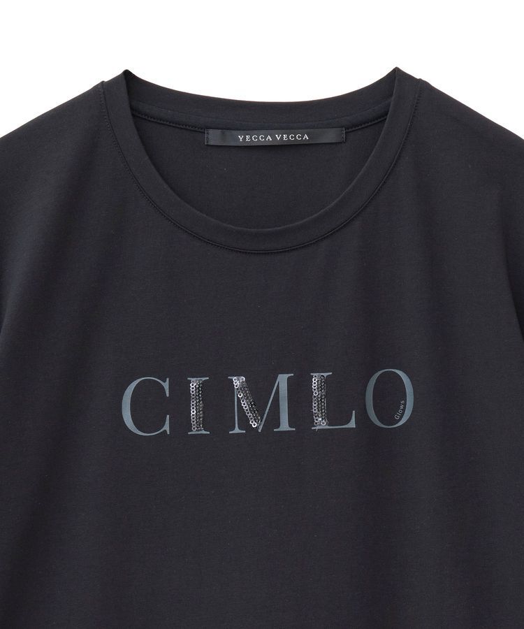 YECCA VECCA「スパンコールロゴTee」|Tシャツ・カットソー|