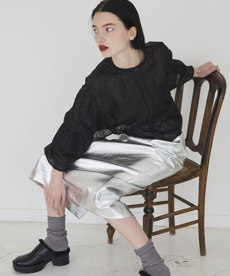 GARAGE OF GOOD CLOTHING「【TORRAZZO DONNA】メタリックスカート」|タイト|