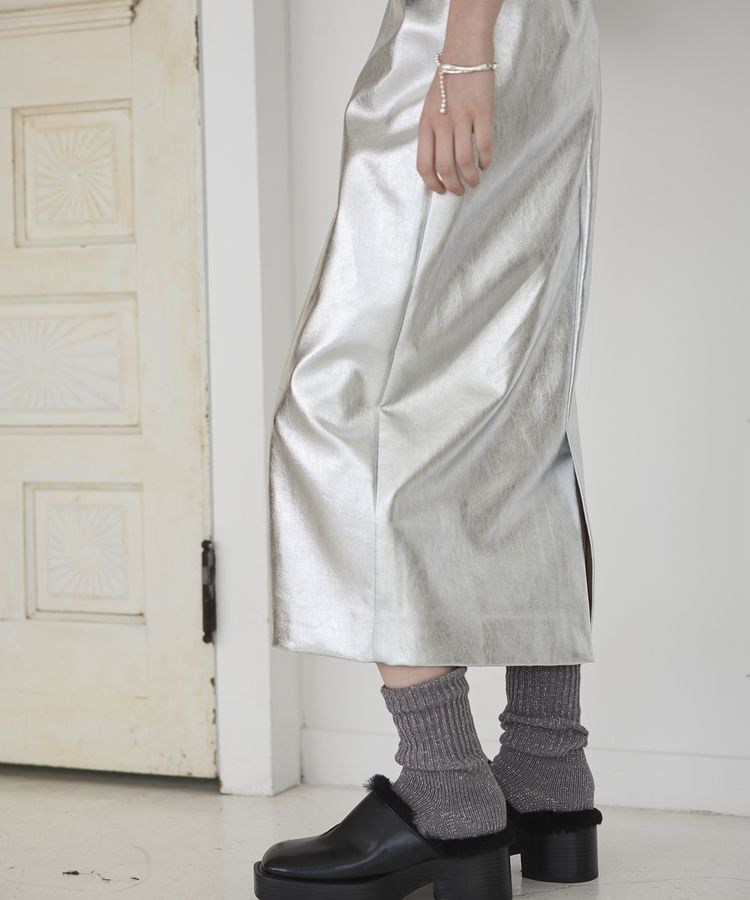 GARAGE OF GOOD CLOTHING「【TORRAZZO DONNA】メタリックスカート」|タイト|