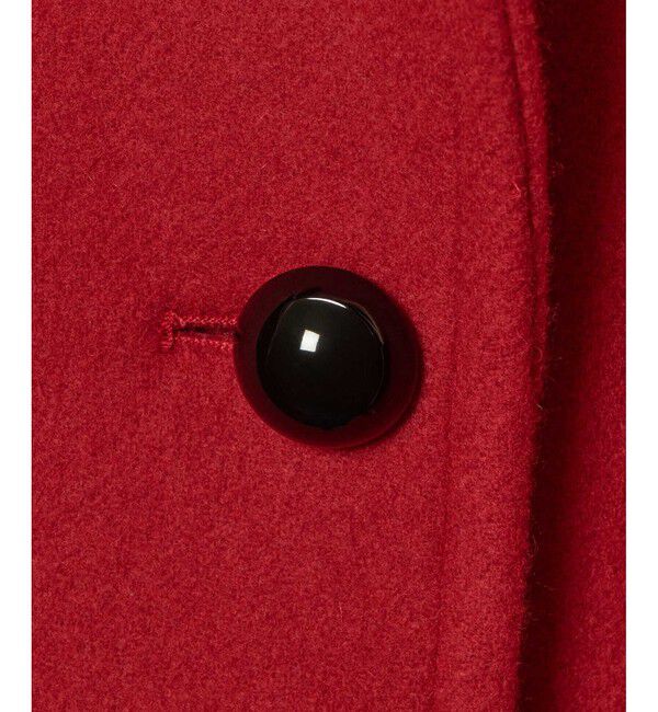 allureville「パイルメルトンデザインＰコート」|ピーコート|