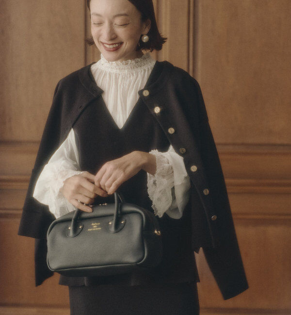  「襟袖レースプチハイネックブラウス」|プルオーバー|