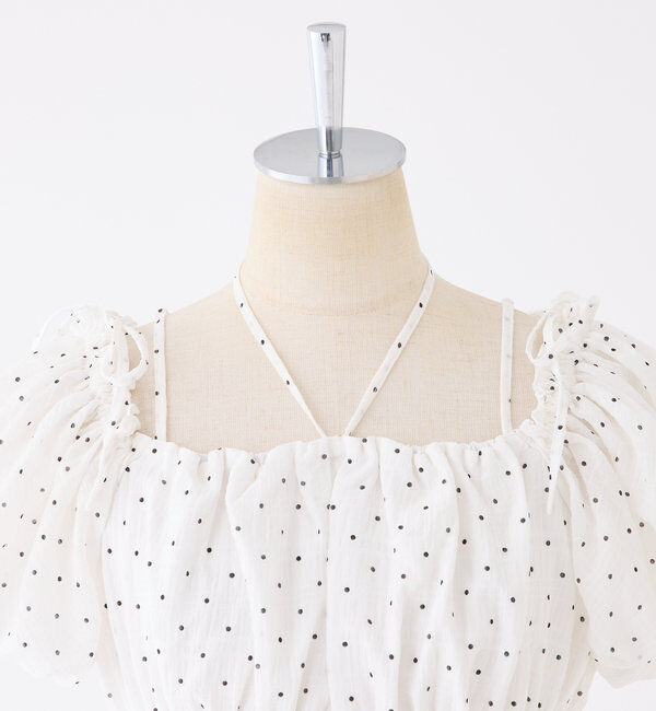  「【全骨格細見え】半袖シャーリングワンピ」|ワンピース|