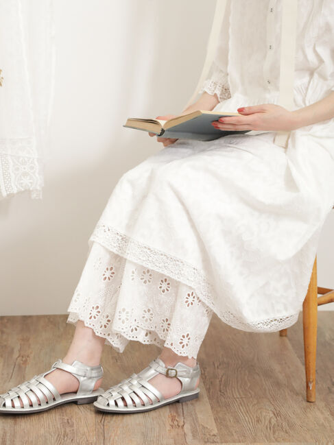 Samansa Mos2「【Sサイズ / WEB限定】レースパッチワークワンピース」|ワンピース|