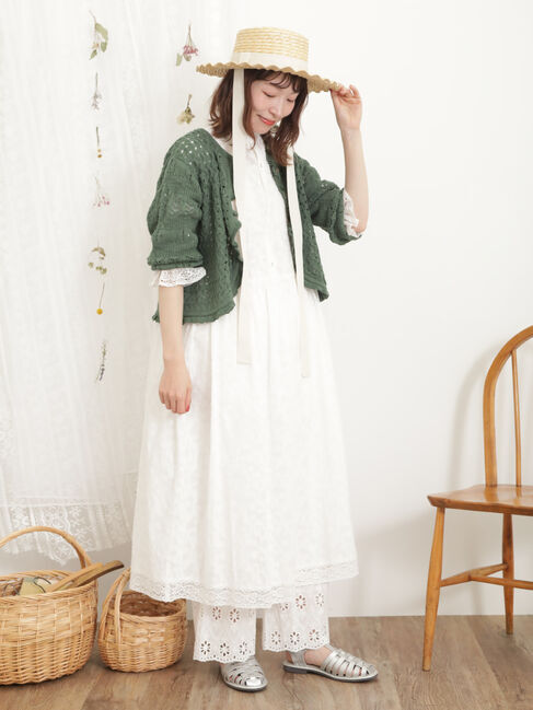 Samansa Mos2「【Sサイズ / WEB限定】レースパッチワークワンピース」|ワンピース|