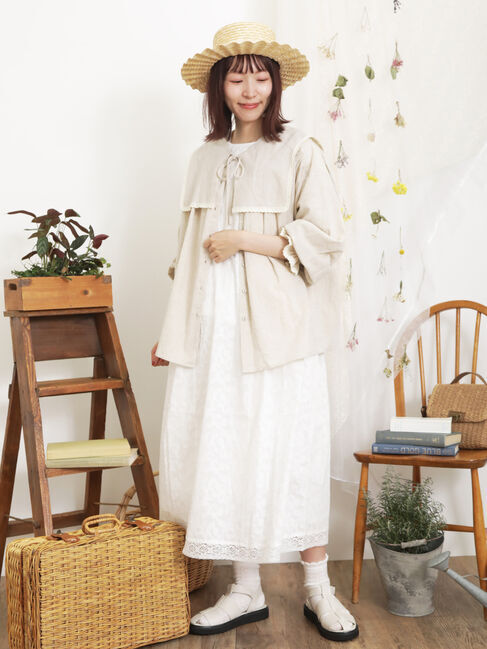 Samansa Mos2「【Sサイズ / WEB限定】レースパッチワークワンピース」|ワンピース|