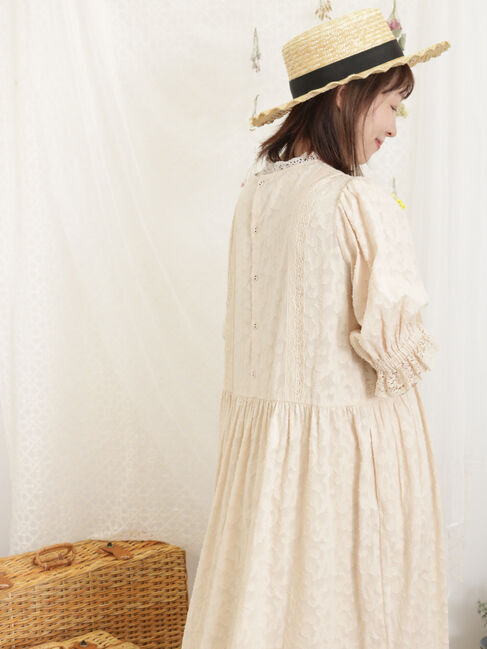 Samansa Mos2「【Sサイズ / WEB限定】レースパッチワークワンピース」|ワンピース|