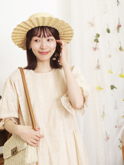 Samansa Mos2「【Sサイズ / WEB限定】レースパッチワークワンピース」|ワンピース|