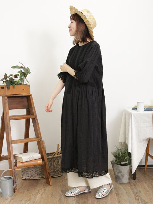 Samansa Mos2「【Sサイズ / WEB限定】レースパッチワークワンピース」|ワンピース|