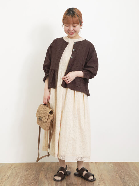 Samansa Mos2「【Sサイズ / WEB限定】レースパッチワークワンピース」|ワンピース|