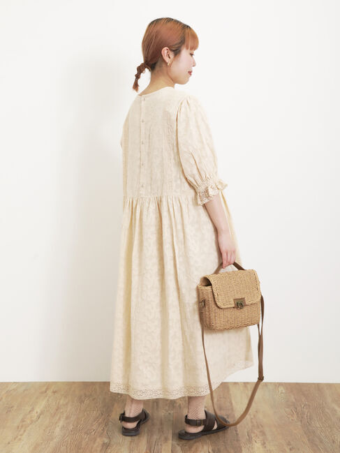 Samansa Mos2「【Sサイズ / WEB限定】レースパッチワークワンピース」|ワンピース|