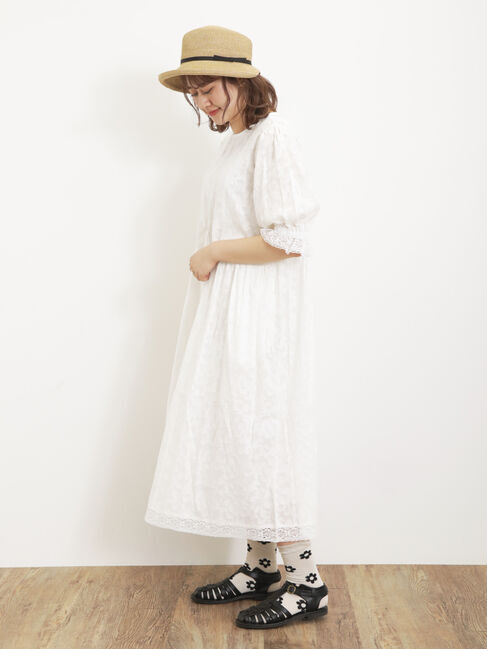 Samansa Mos2「【Sサイズ / WEB限定】レースパッチワークワンピース」|ワンピース|