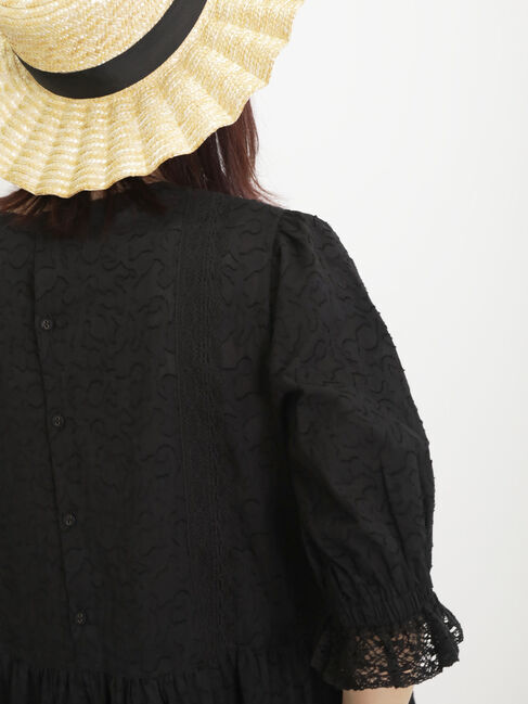 Samansa Mos2「【Sサイズ / WEB限定】レースパッチワークワンピース」|ワンピース|