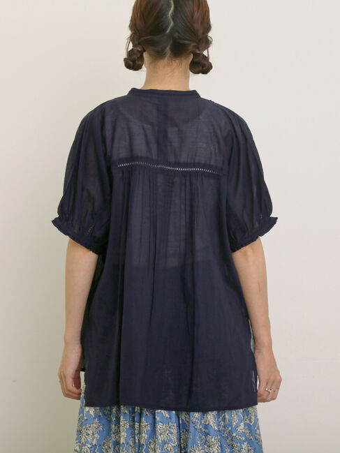 Samansa Mos2「インドピンタック+はしごレースブラウス」|シャツ・ブラウス|