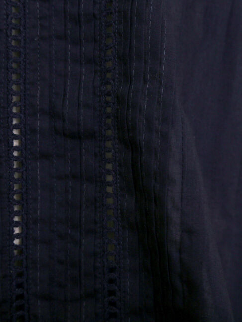 Samansa Mos2「インドピンタック+はしごレースブラウス」|シャツ・ブラウス|