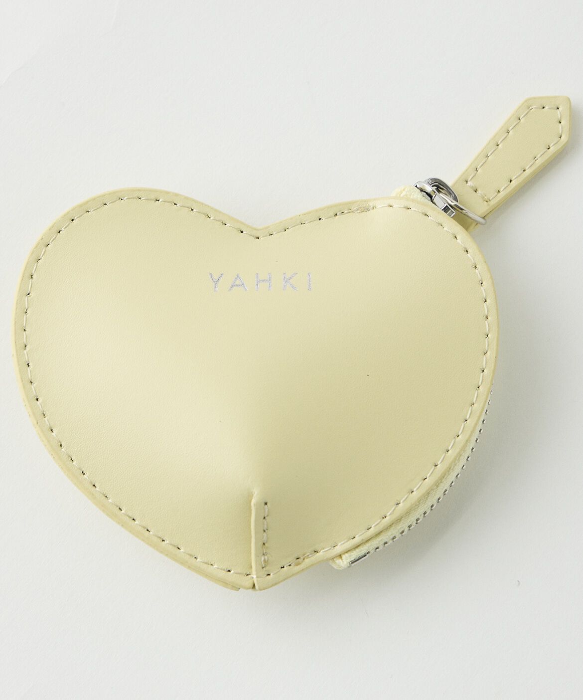 INED「《SUPERIOR CLOSET》W FACEハートレザーミニポーチ《YAHKI》」|コインケース|アイボリー2