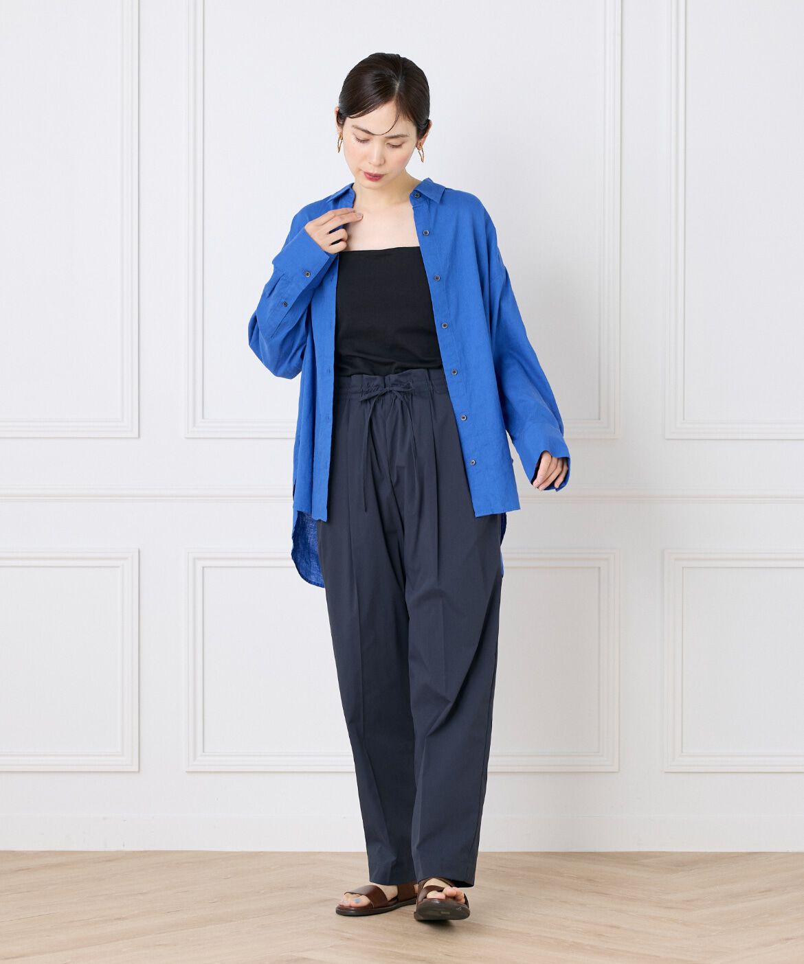 DAY by DAY it&rsquo;s international「タックテーパードイージーパンツ」|スラックス|