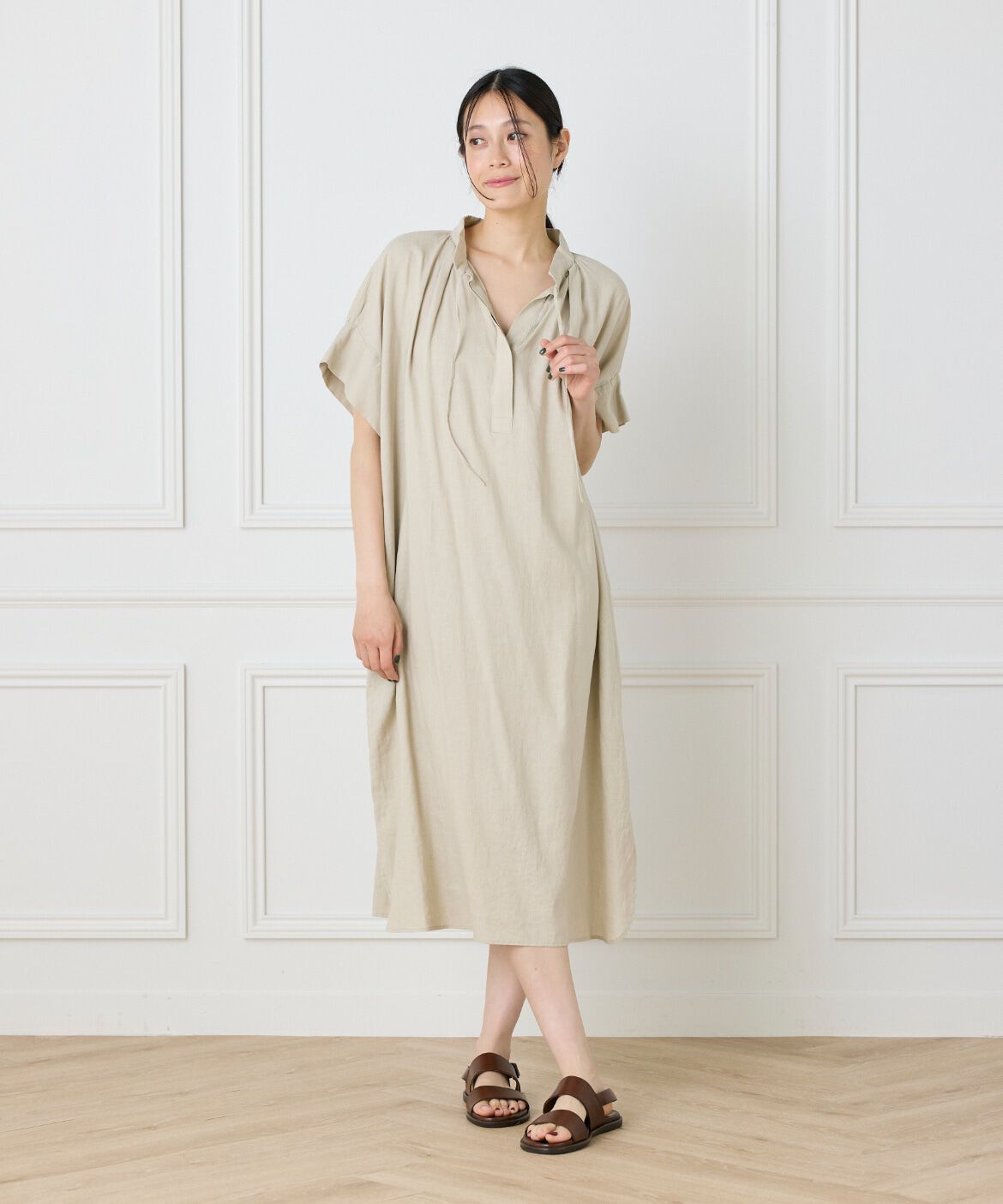 DAY by DAY it&rsquo;s international「リネンギャザーワンピース」|ワンピース|