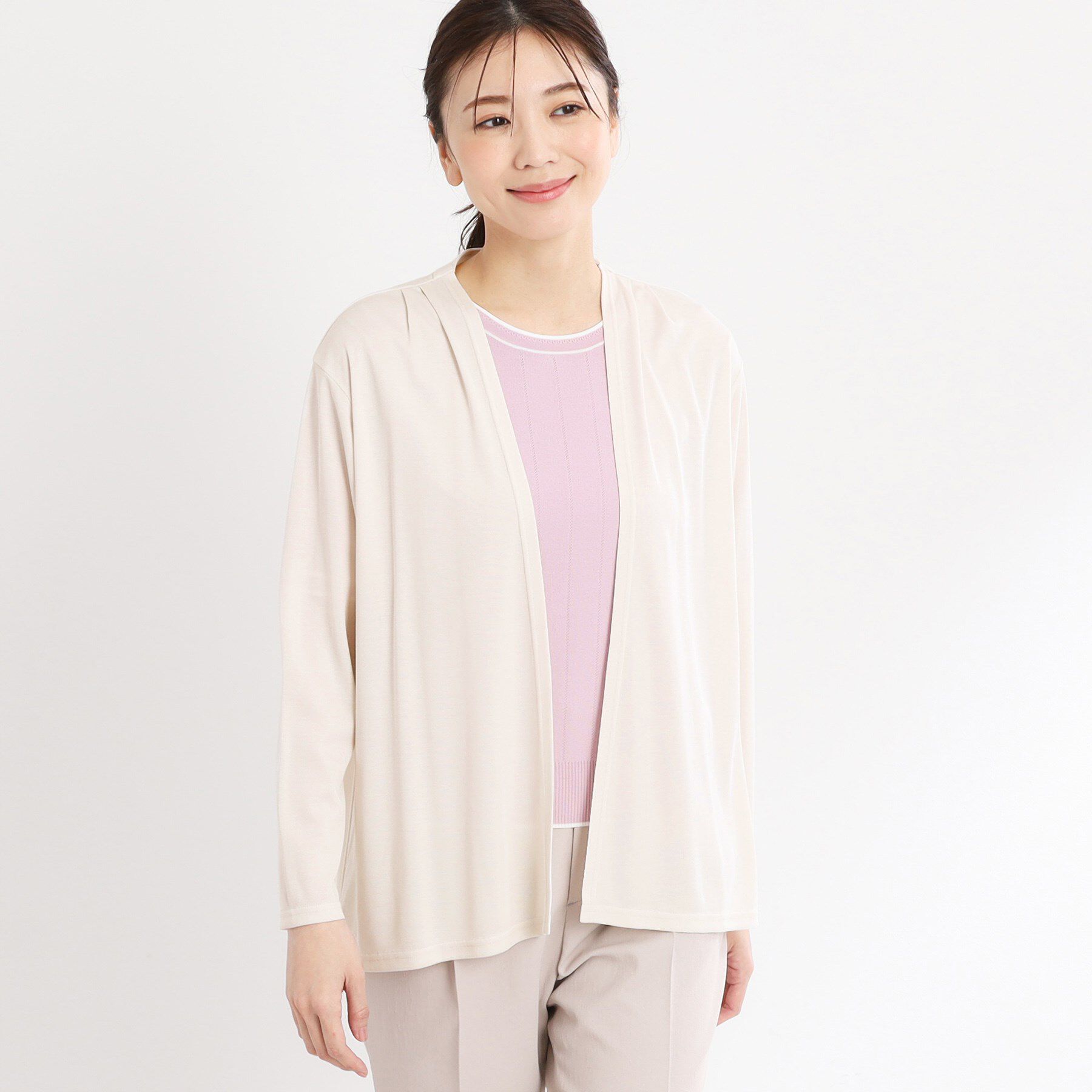 Reflect「【洗える】ジャージカーディガン」|カーディガン|