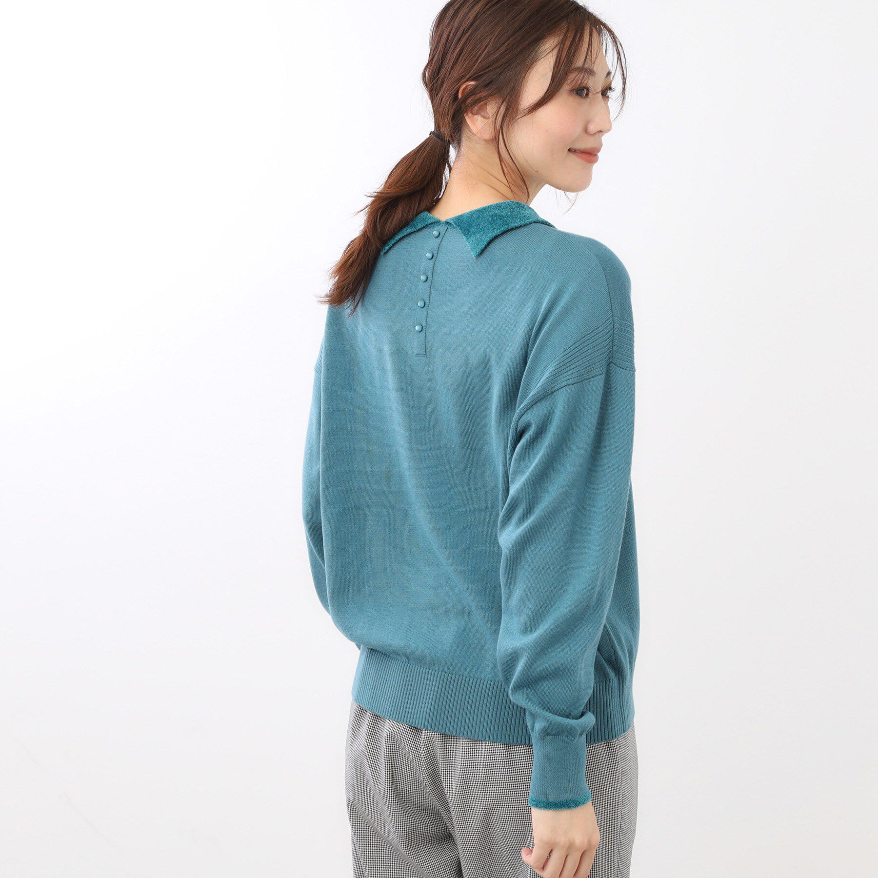 Reflect「【着映え◎】衿つきニットトップス」|ニット・セーター|