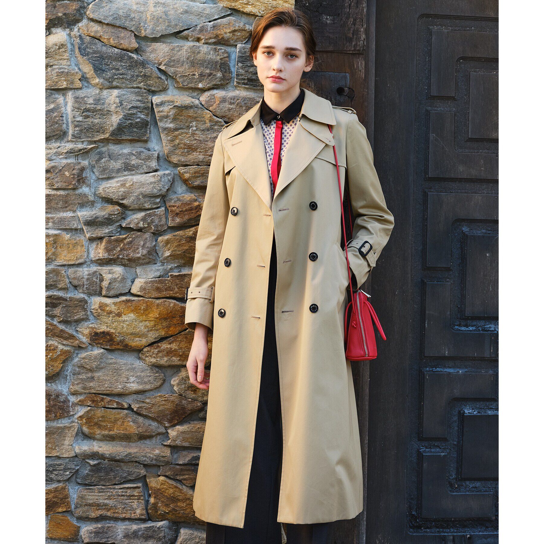 DRESSTERIOR「コットンギャバジントレンチコート」|トレンチコート|ベージュ(052)