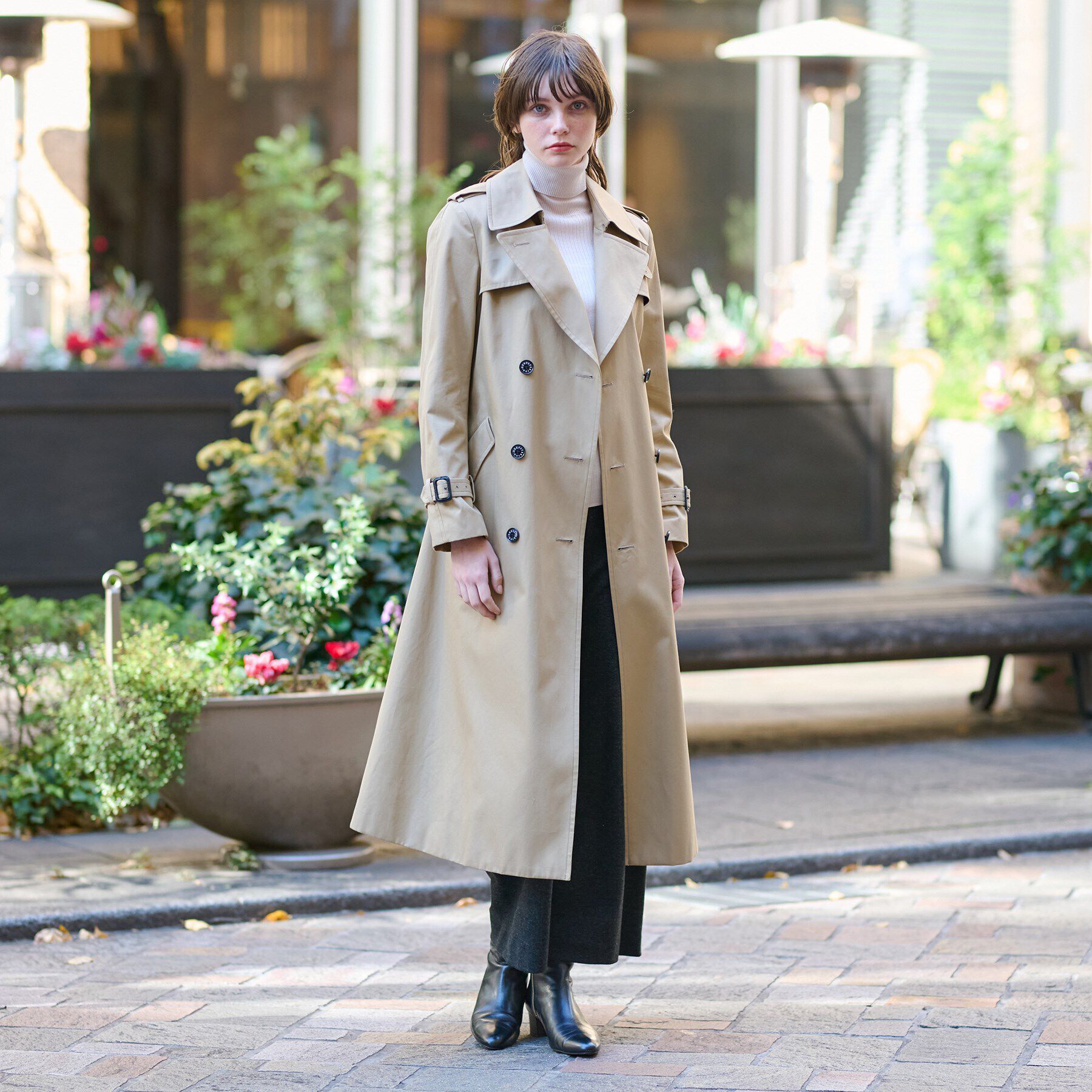 DRESSTERIOR「コットンギャバジントレンチコート」|トレンチコート|