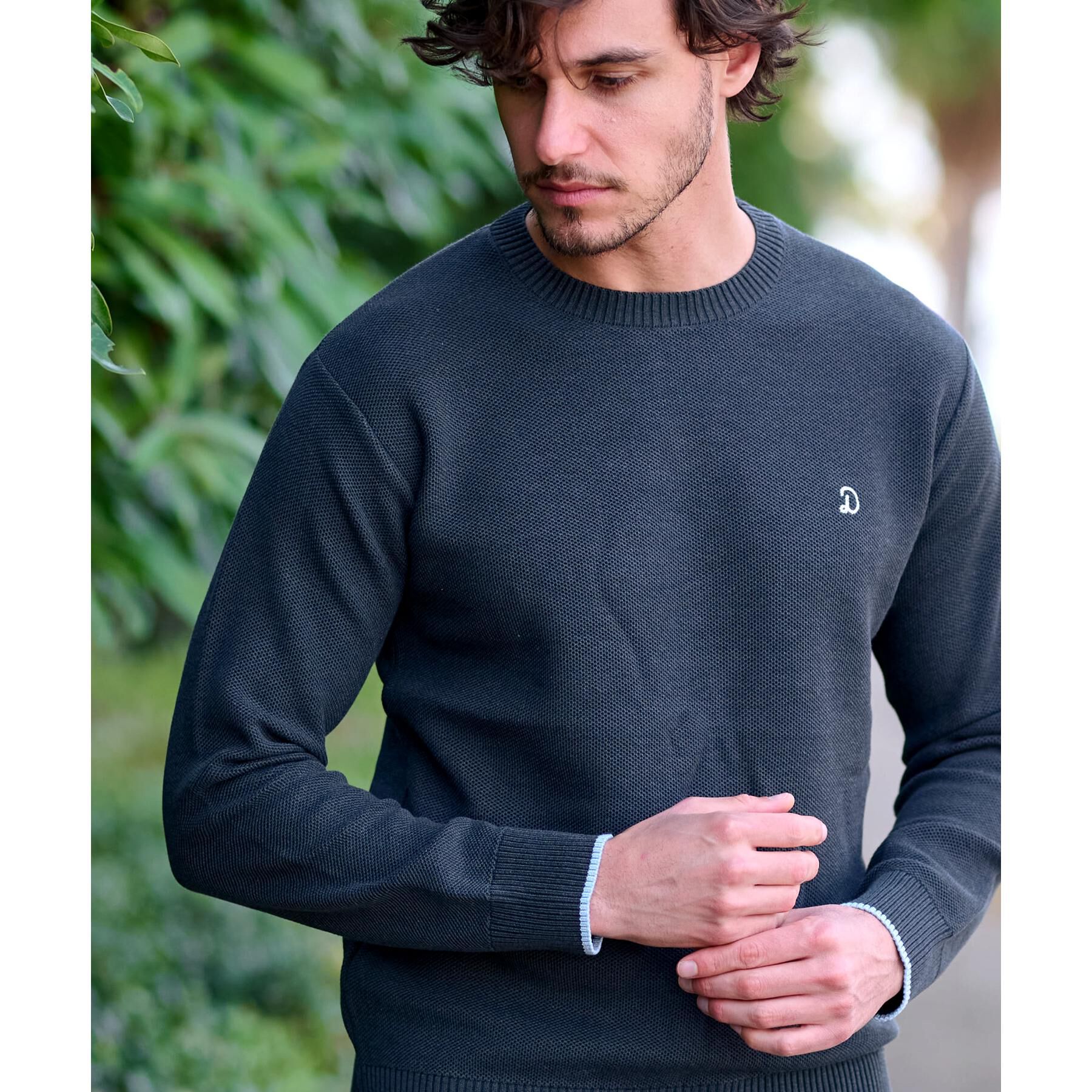 DRESSTERIOR「鹿の子クルーネックニット」|ニット・セーター|