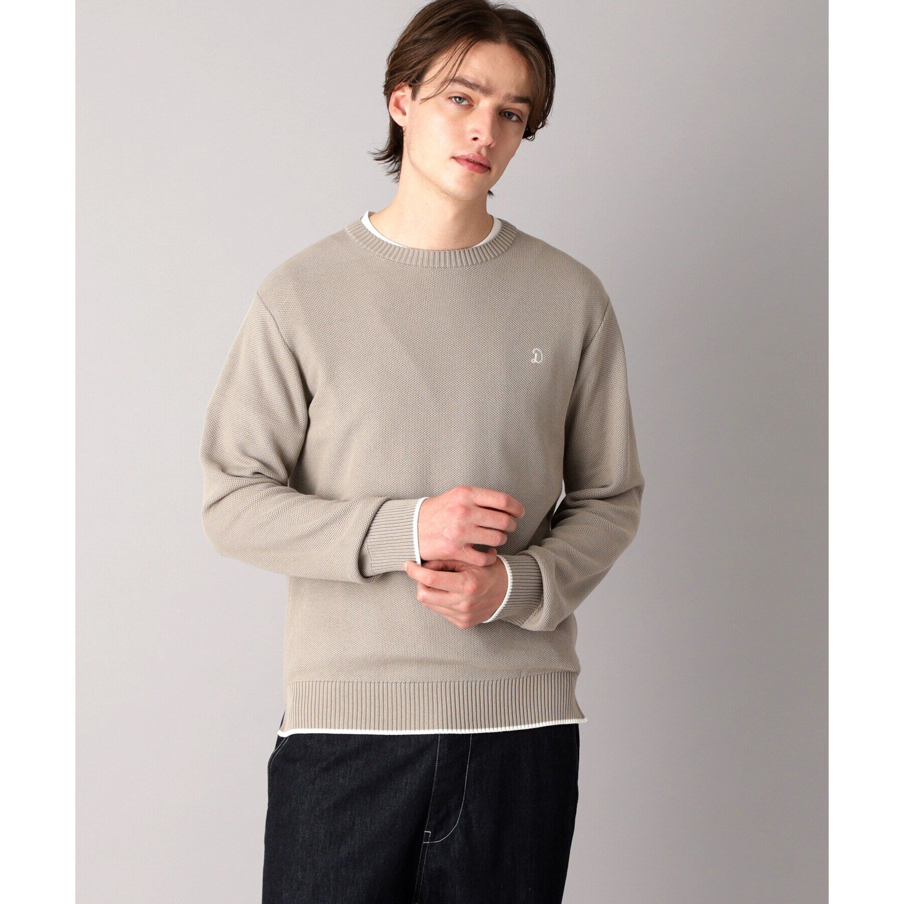 DRESSTERIOR「鹿の子クルーネックニット」|ニット・セーター|