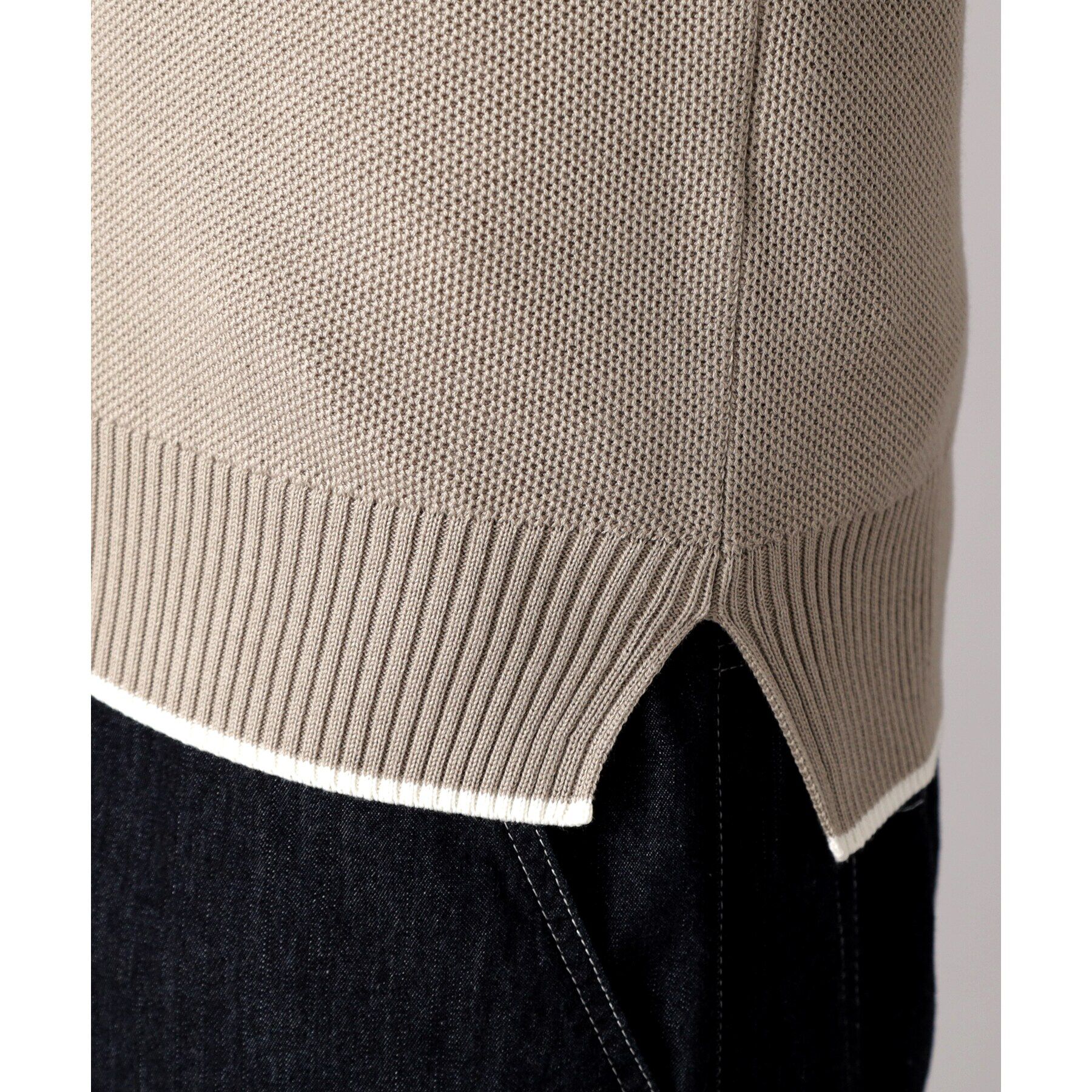 DRESSTERIOR「鹿の子クルーネックニット」|ニット・セーター|