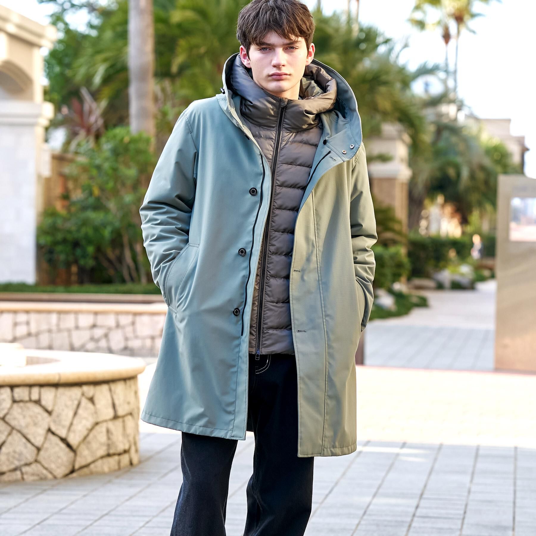 DRESSTERIOR「【3WAY/撥水素材/インナー付/Safari12月号/Begin12月号掲載】3WAYダウンコート」|ダウン|