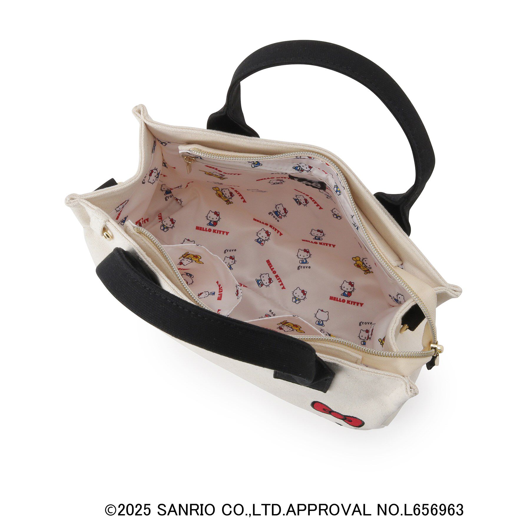 grove「【ハローキティ】Lee別注フェイススクエア2WAYトート」|トートバッグ|