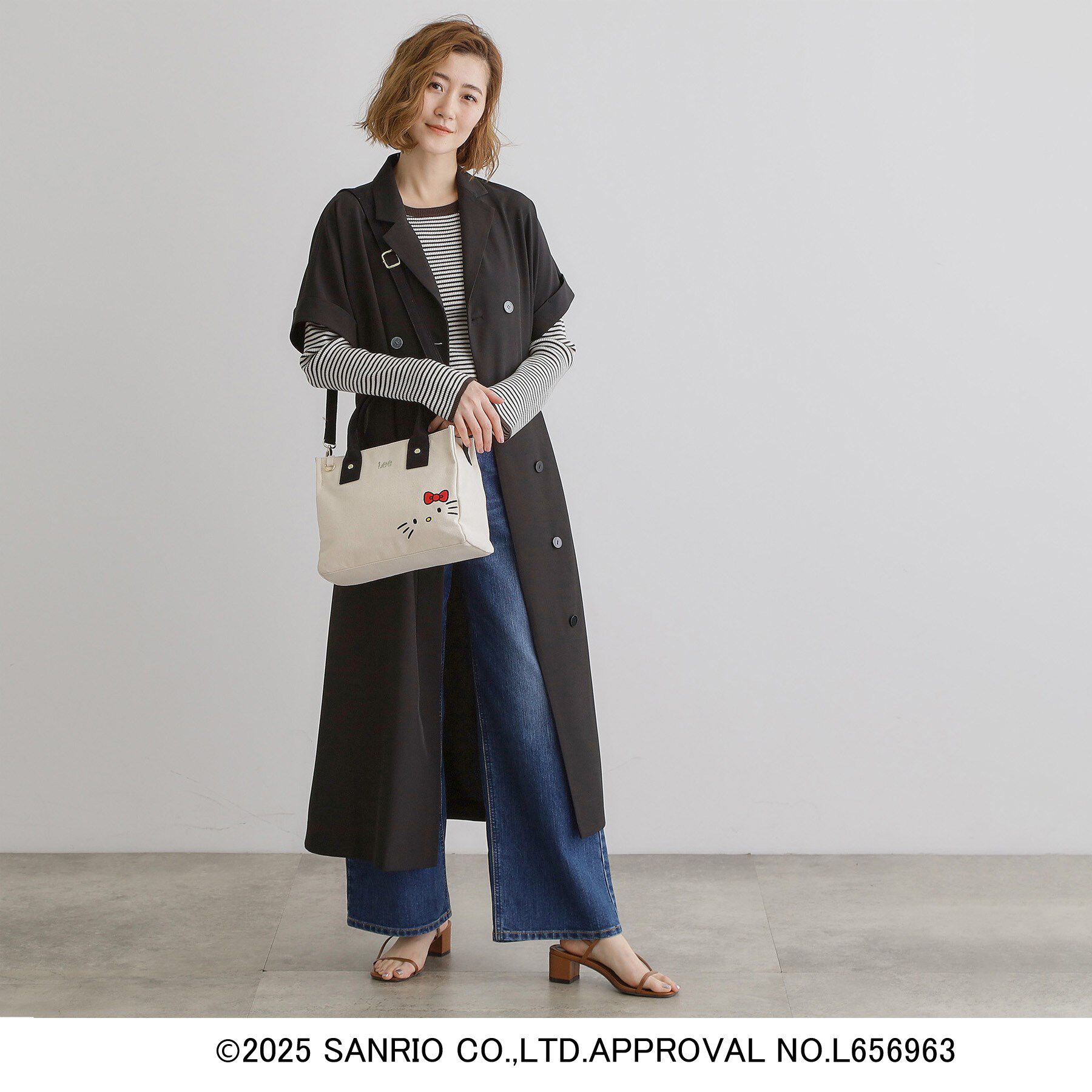 grove「【ハローキティ】Lee別注フェイススクエア2WAYトート」|トートバッグ|