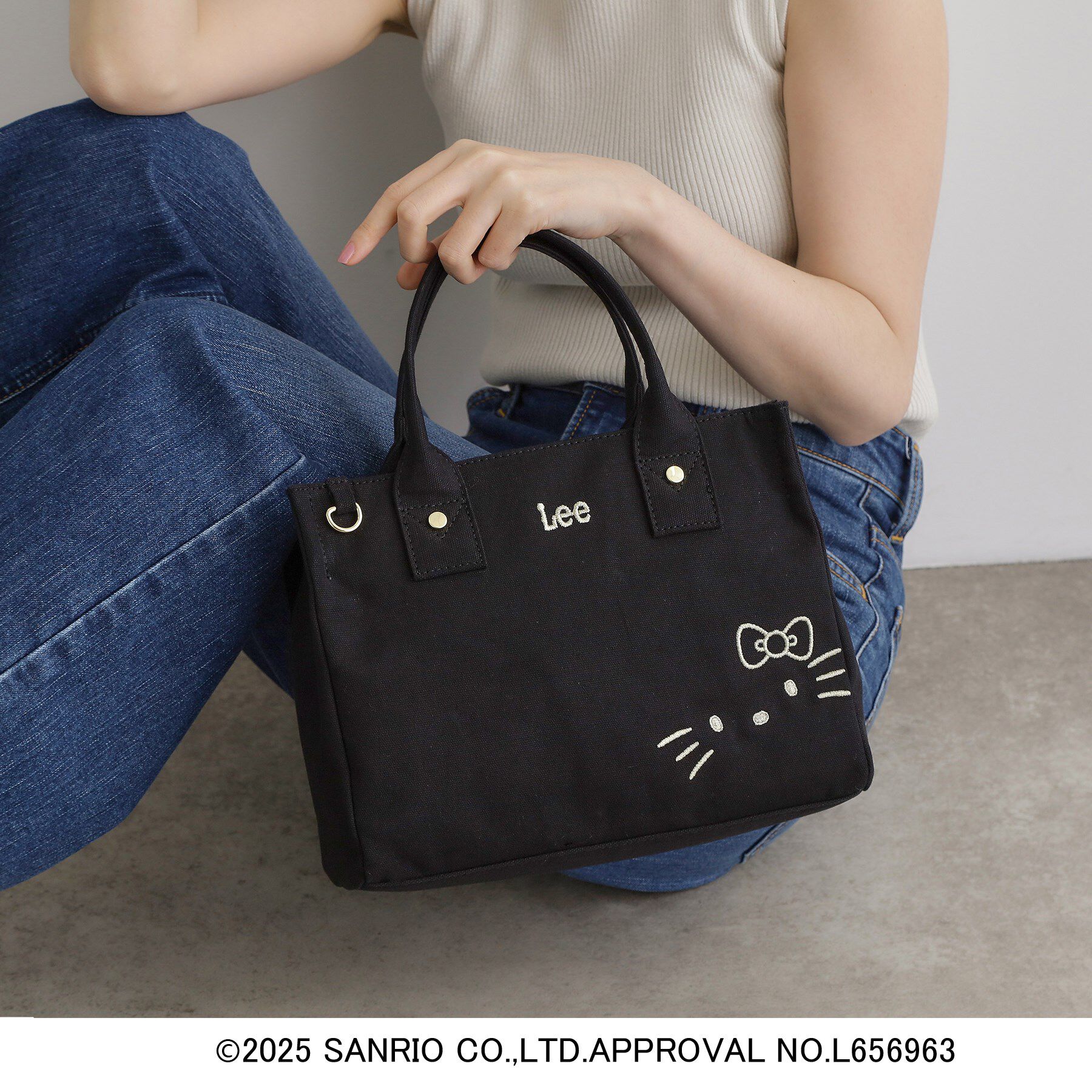 grove「【ハローキティ】Lee別注フェイススクエア2WAYトート」|トートバッグ|