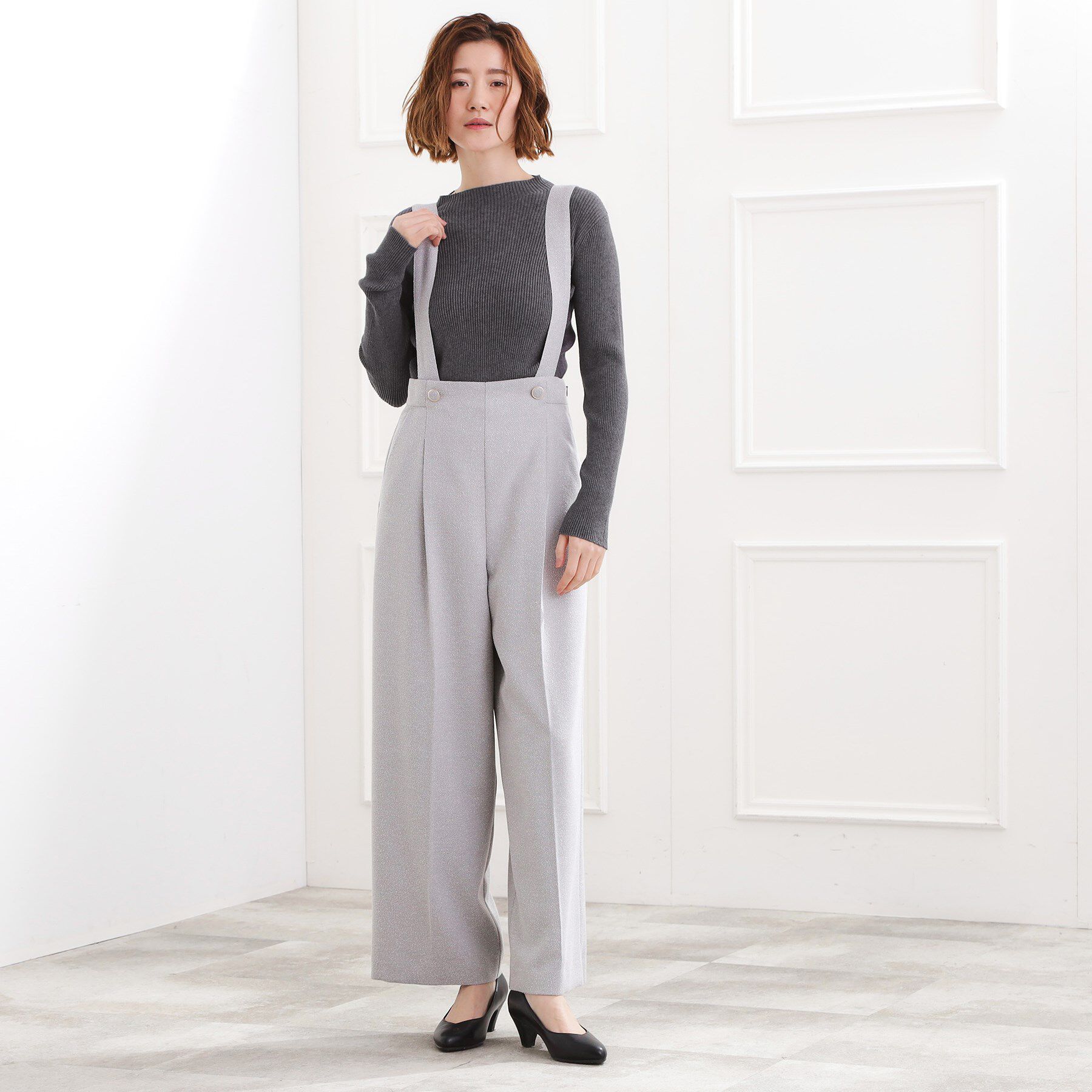 grove「ベーシックリブニットプルオーバー」|ニット・セーター|