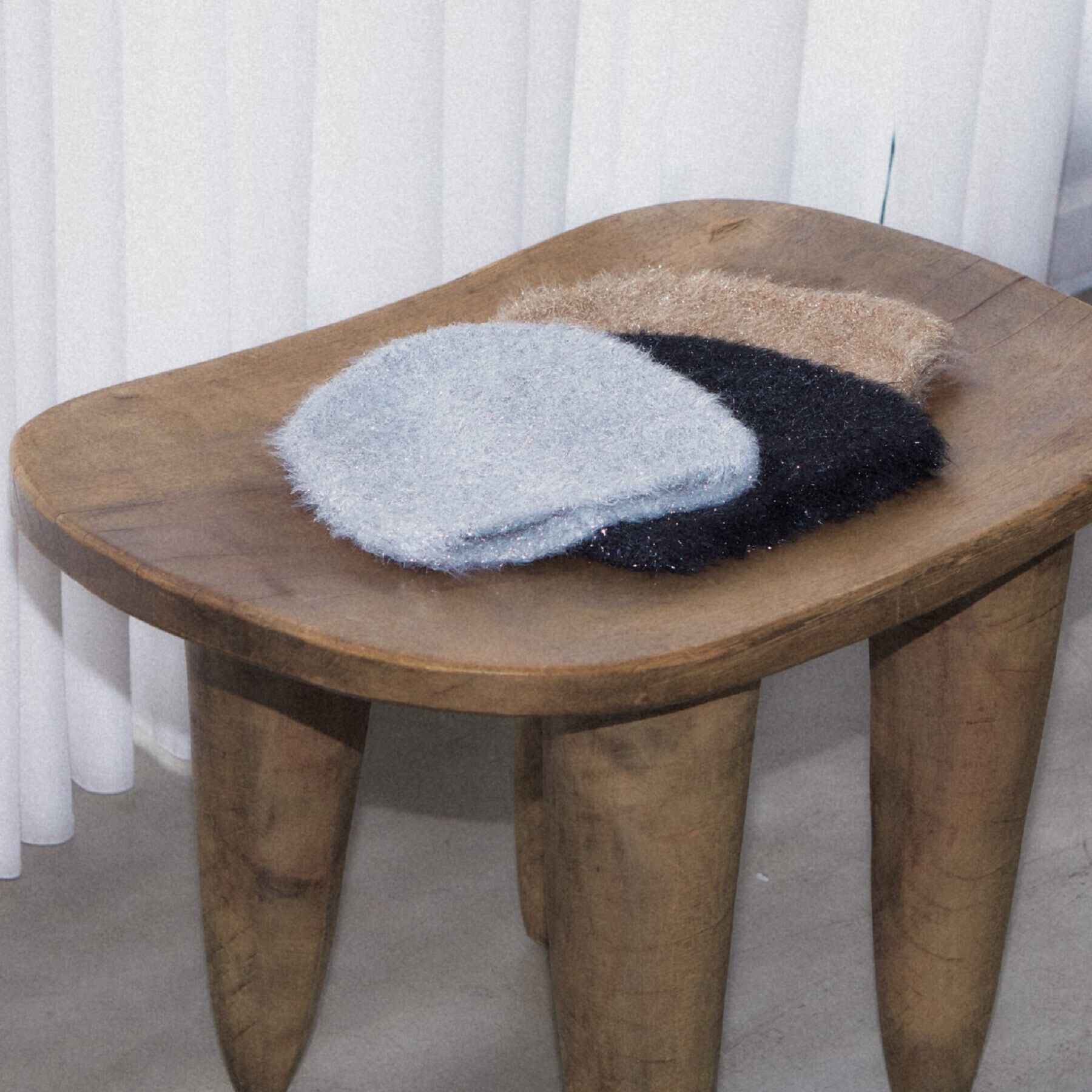 GALLEST「ラメフェザーニットワッチ」|ニット帽|