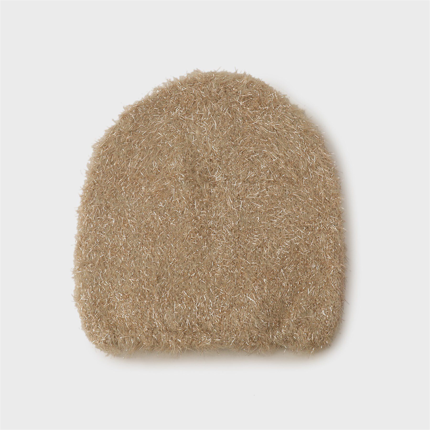 GALLEST「ラメフェザーニットワッチ」|ニット帽|ﾍﾞｰｼﾞｭ(052)