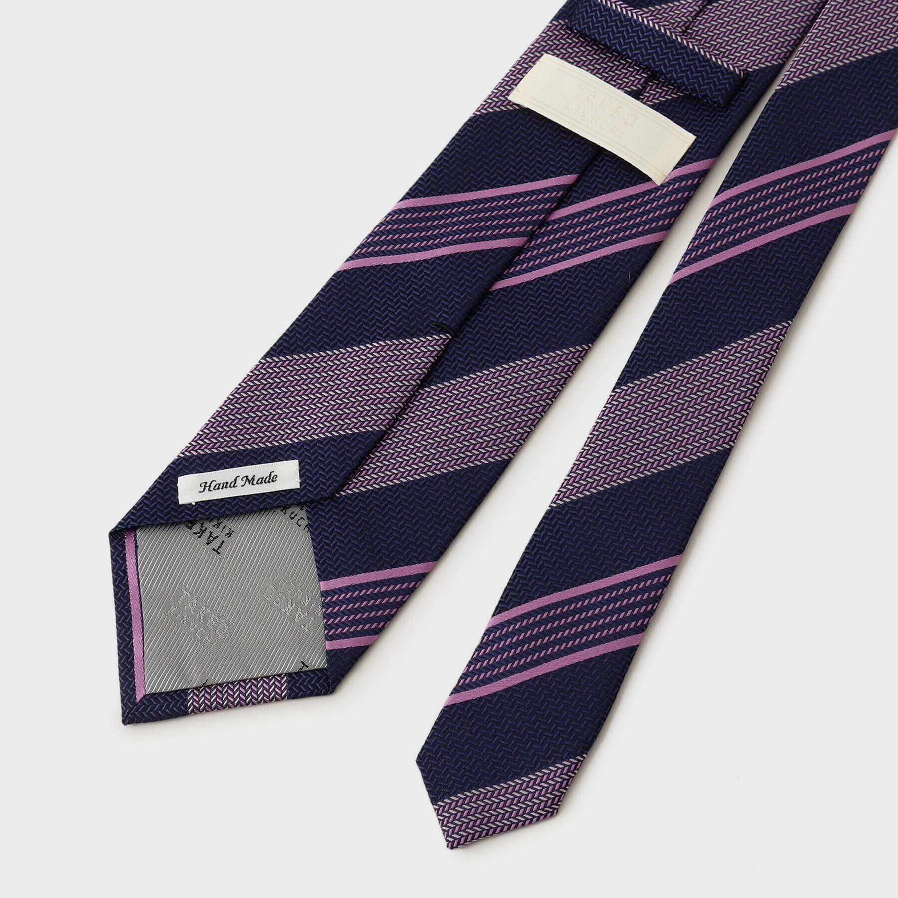 TAKEO KIKUCHI「【THE FLAGSHIP】桧垣紋（ひがきもん）ストライプ ネクタイ」|ネクタイ・蝶ネクタイ|